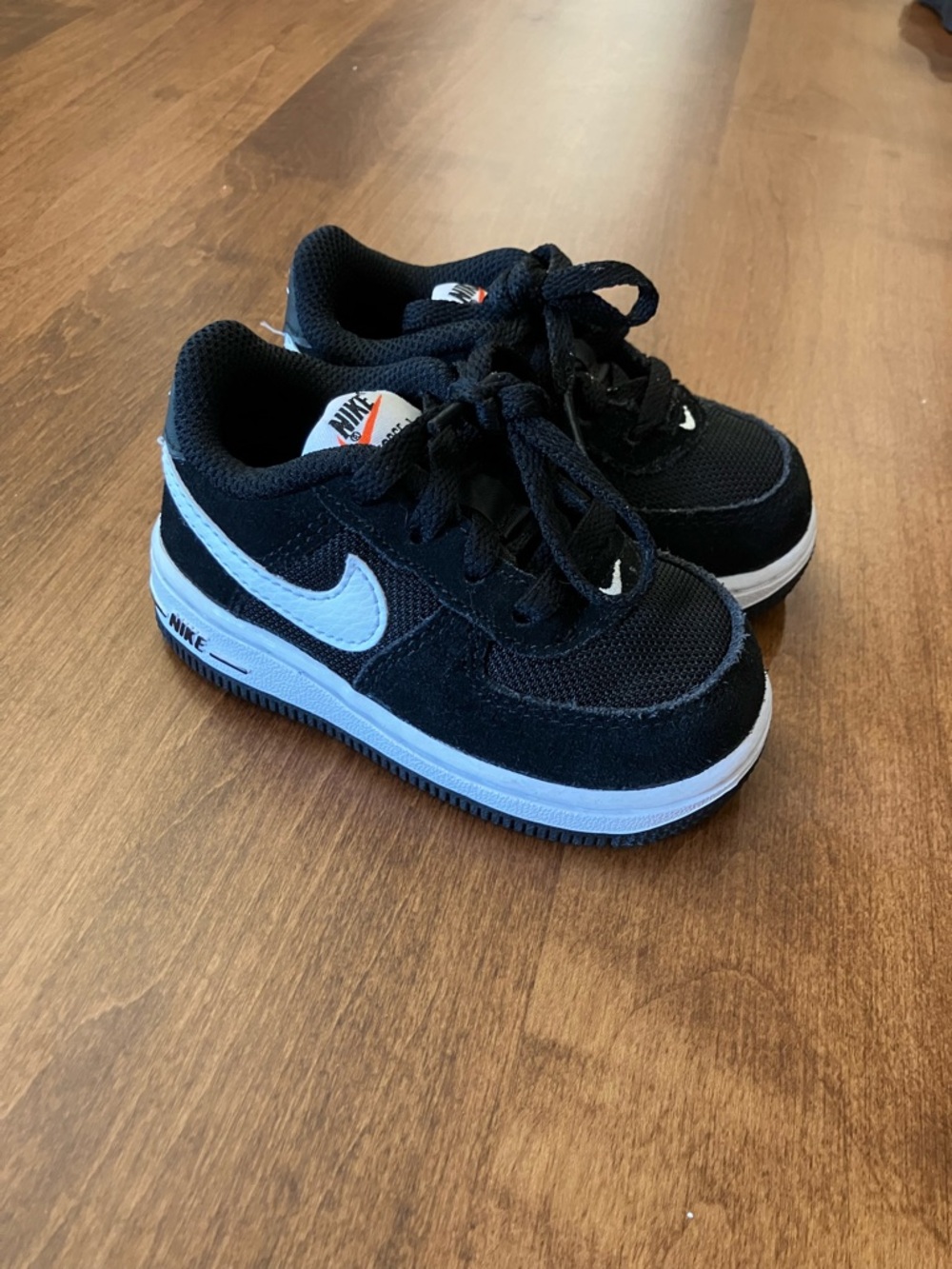 Nike Force 1 (TD) Toddler's Shoes Black/White size 5C